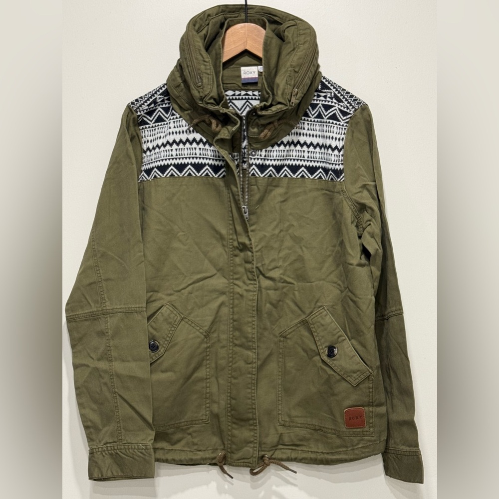 Roxy Women’s Aztec Hooded Utility Jacket